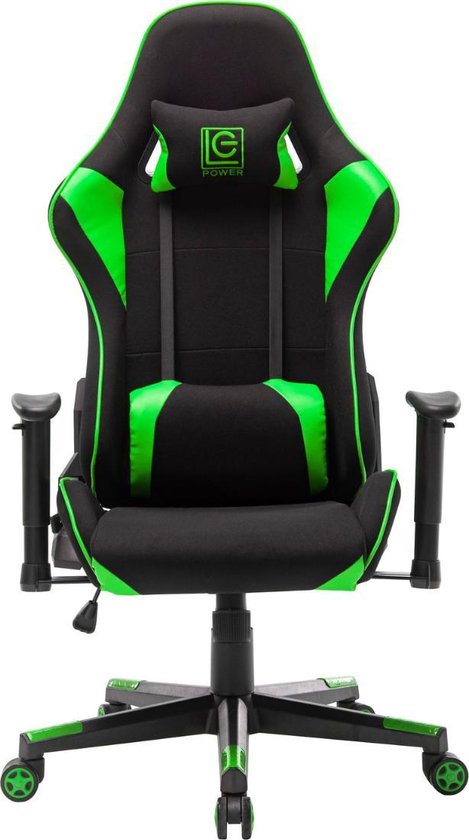 Chaise Gaming PowerGaming Blanc/Vert - Le confort maximal