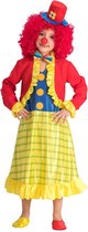 Carnival Toys Jurk Clown Bimba Meisjes Textiel Rood/geel Mt 114