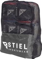 Stiel Deluxe Bandages 450 cm - Set van 3 - Zwart/Blauw/Rood - 450cm