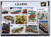 Hagedissen – Luxe postzegel pakket (A6 formaat) - collectie van verschillende postzegels van hagedissen – kan als ansichtkaart in een A6 envelop. Authentiek cadeau - kado - kaart - Lacertilia - reptiel - reptielen - schubben - koudbloedig