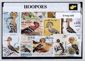 Hoppen – Luxe postzegel pakket (A6 formaat) - collectie van verschillende postzegels van hoppen – kan als ansichtkaart in een A6 envelop. Authentiek cadeau - kado - kaart - vogel - Upupidae - afrika - madagaskar - kuif