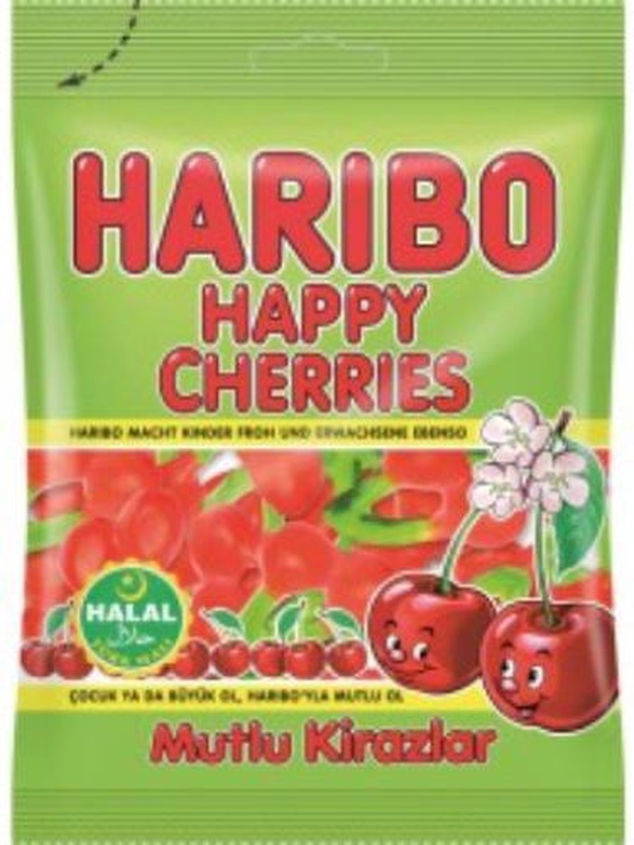 Grossiste Halal, vente de HELAL HARIBO SIRINLER 100 GR JELATINSIZ (bonbons  schroumpfs sans gélatine)