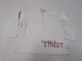 noukie's , jongens, t-shirt lange mouw , wit , street , 18 maand , 86