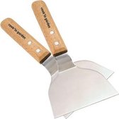 (2 stuks) Essentiel Barbecuespatel - Bakspaan - BBQ Spatels - Plancha Hout