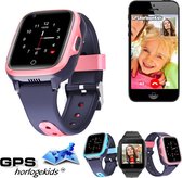 GPSHorlogeKids© – GPS horloge kind - smartwatch kinderen – kinderhorloge GPS - videobellen – SMS – waterdicht - GPS tracker kind – incl. SIM en installatie hulp – FOX Roze