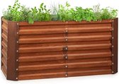 Blumfeldt Rust Grow verhoogd bed tuinbed, verzinkt plaatstaal, materiaaldikte: 0,6 mm, eenvoudige montage, roestafwerking, 120 x 60 x 60 cm (BxHxD), roest