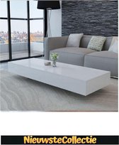 !!! WEEK DEAL !!! - Salontafel - Woonkamer - Luxe - Spaanplaat - Hoogglans wit - Design -Nieuwste Collectie