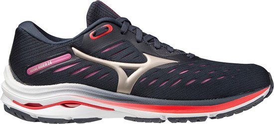 Mizuno Wave Rider 24 Dames - Sportschoenen - Hardlopen - Weg - donkerblauw