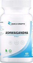 Ashwagandha KSM 66 | Adaptogens - 60 ashwagandha capsules - Muscle Concepts