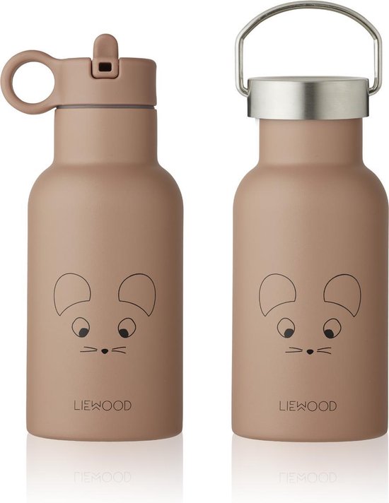 Anker Waterfles 350 ml Anker Water Bottle  Mouse Pale Tuscany | Liewood