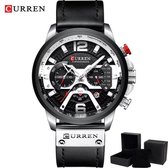 Curren-NL® - Horloges voor mannen / Montre Homme - Luxe Zwart Zilver Design - Heren Horloge - Giftbox