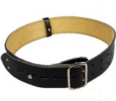 Ceinture femme en cuir Zwart - Handgemaakt - Taille Zwart 80cm