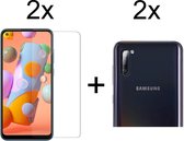 Beschermglas Samsung A11 Screenprotector 2 stuks - Samsung Galaxy A11 Screenprotector - Samsung A11 Screen Protector Camera - 2 stuks