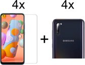 Beschermglas Samsung A11 Screenprotector 4 stuks - Samsung Galaxy A11 Screenprotector - Samsung A11 Screen Protector Camera - 4 stuks