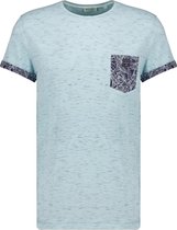 DEELUXE T-shirt met tropische printdetails SHAMAR Sky