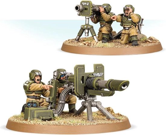 Figurines Warhammer 40.000 - Astra Militarum : Cadian Heavy Weapons Squad  (Nouvelle version) Warhammer 40.000 - UltraJeux