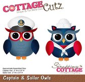 CottageCutz Captain & Sailor Owls (CC-109)