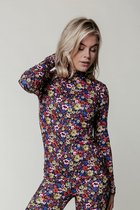Colourful Rebel Neyo Scattered Flower Turtle Neck Top - Maat L