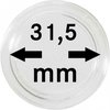 Afbeelding van het spelletje Lindner Hartberger muntcapsules Ø 31,5 mm (10x) voor penningen tokens capsules muntcapsule