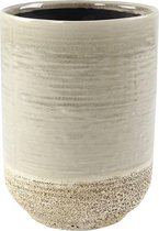 Plantenwinkel Hoge pot Issa Tall Light Grey 14x19cm grijze hoge ronde bloempot voor binnen