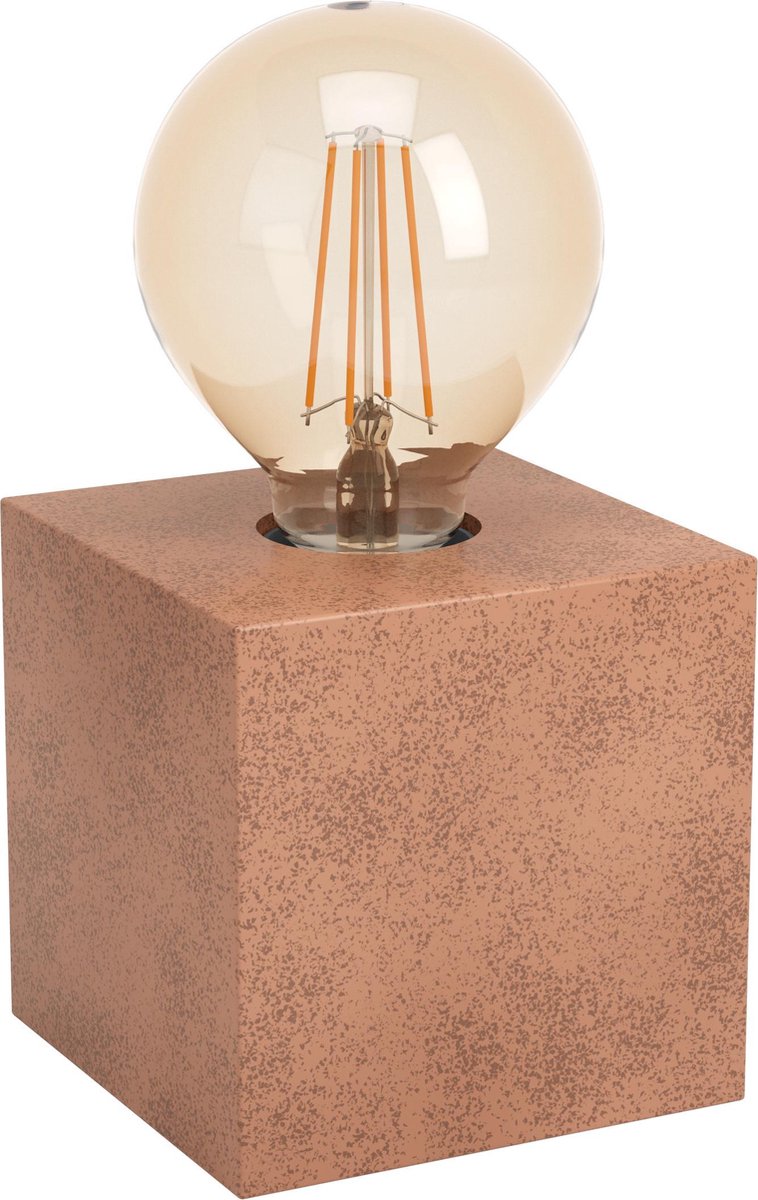 EGLO Prestwick 1 Tafellamp - E27 - 10 cm - Roestbruin