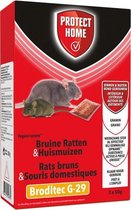 Broditec Bruine Ratten & Huismuizen - 150g muizengif en rattengif graantjes