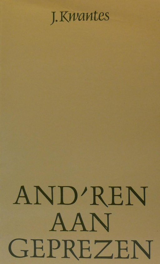 9789033105630 - And'ren aangeprezen
