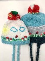 Mumami-Tiny Ladybug Muts - blauwe mix- 1-3 jaar