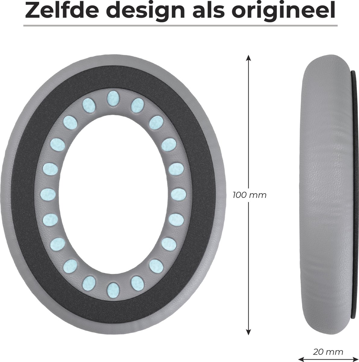 Set Oorkussens voor Bose Koptelefoon – Bose Quietcomfort 35 ii Oorkussen – QC2/QC15/QC25/QC35/Soundtrue/Soundlink Around-Ear ii – AE2 – foto 4