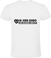 Ik heb EHBO bier op Heren t-shirt | zorg | feest | festival | party | alcoholist | Wit