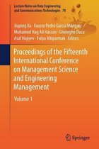 Proceedings of the Fifteenth International Conference on Management Science and Engineering Management