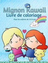 Livre de coloriage Kawaii pour les enfants de 3 a 9 ans