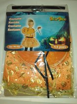 Verkleedset pompoen jurkje, halloween, #kindercrea, verkleedset kind