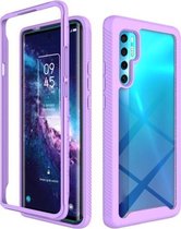 Voor TCL 20 Pro 5G Sterrenhemel Effen Kleur Serie Schokbestendige PC + TPU Case (Paars)