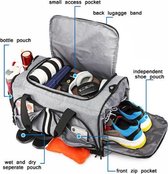 WALIXPRO® sporttassen-rugtas met schoenenvak -26l - zwart