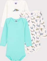 Petit Bateau 3 Pack Baby Jongens Rompertje - Maat 80