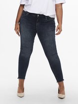 ONLY CARMAKOMA CARWILLY LIFE REG SK ANK RAW REA409 Dames Jeans - Maat 54
