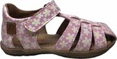 Naturino gesloten velcro lederen sandalen witte margrietjes see Roze mt 26