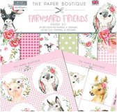 The Paper Boutique Papierset - Farmyard friends - 8x8 inch - 36 + 32 stuks