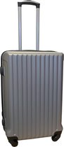 Travelerz reiskoffer met wielen 54 liter - lichtgewicht - cijferslot - zilver (9204)