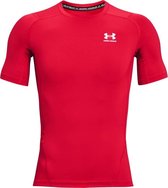 Under Armour Heatgear Armour Short Sleeve 1361518-600, Mannen, Rood, compression t-shirts, maat: 3XL EU