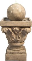 Teamson Home Buiten Tuin Water Fontein - Waterornament - Waterval Bol Ontwerp - 70cm Hoogte - Tuindecoratie - Met Pomp