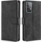 Telefoonhoesje Samsung Galaxy A52 | Hoogwaardig Pu Leren Bookcase | Pasjeshouder | Luxe Uitstraling | Zwart