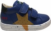 Falcotto velcro's okergele ster lederen sneaker Salazar blauw mt 26