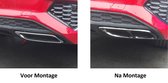 Geschikt voor Audi A3 8Y v.a. 2020 Sportback Limo RVS uitlaat trim tip decoratie lijsten Styling Sierstuk S line