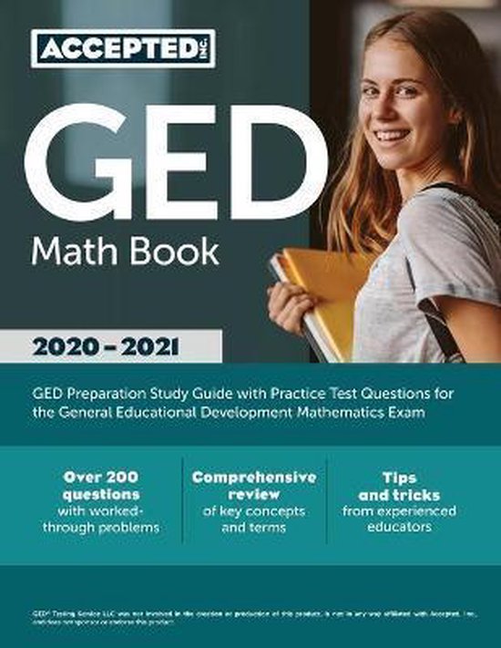 GED Math Book 2020-2021 - cover