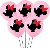 Minnie Mouse Ballonnen - set van 6 - Zwart