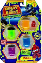 Ready2Robot Pilots serie 1 - incl. 4 potjes slijm met mini piloten