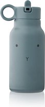 Waterfles Falk Water Bottle / 250ml Rabbit Whale Blue | Liewood