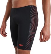 Speedo Tech Panel Sportzwembroek - Maat 4  - Mannen - Zwart - Rood